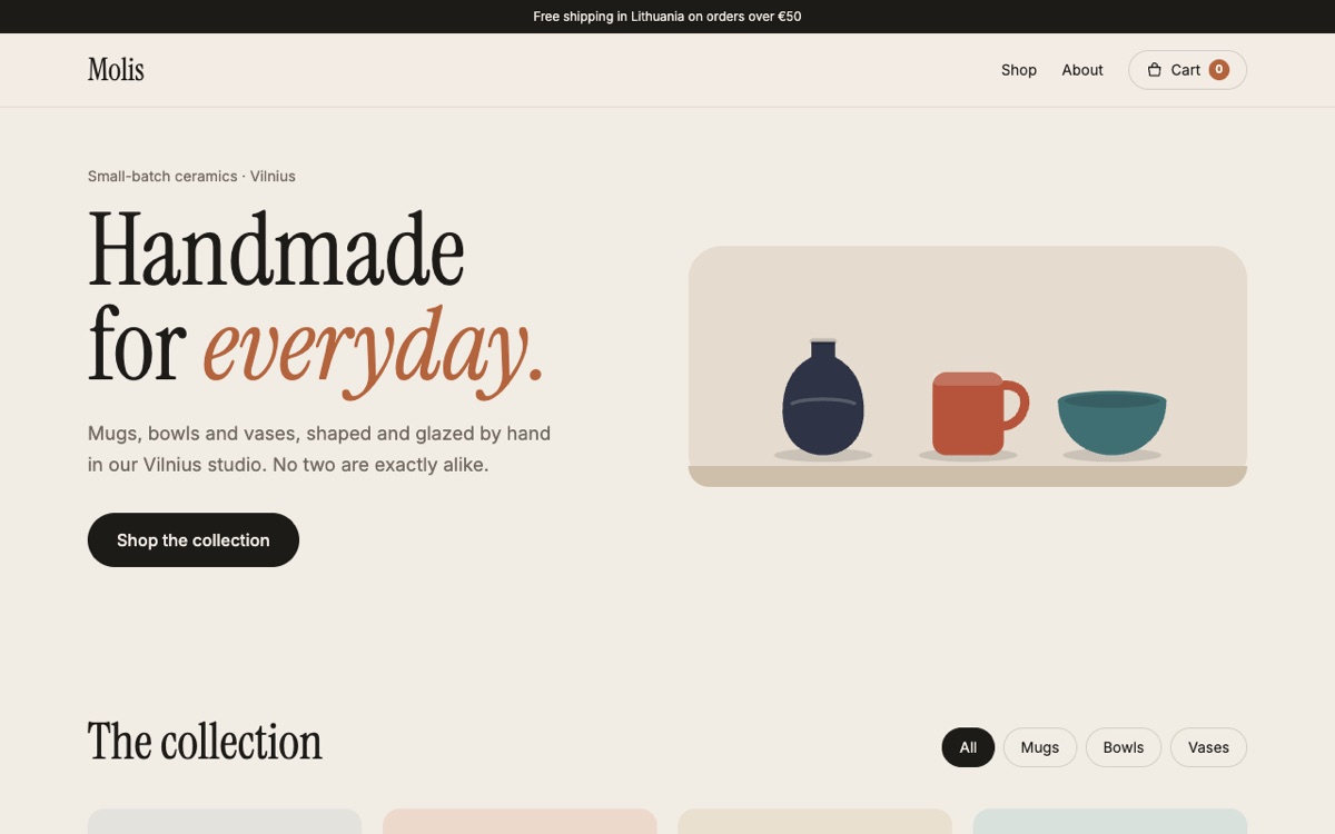 Molis — ceramics shop